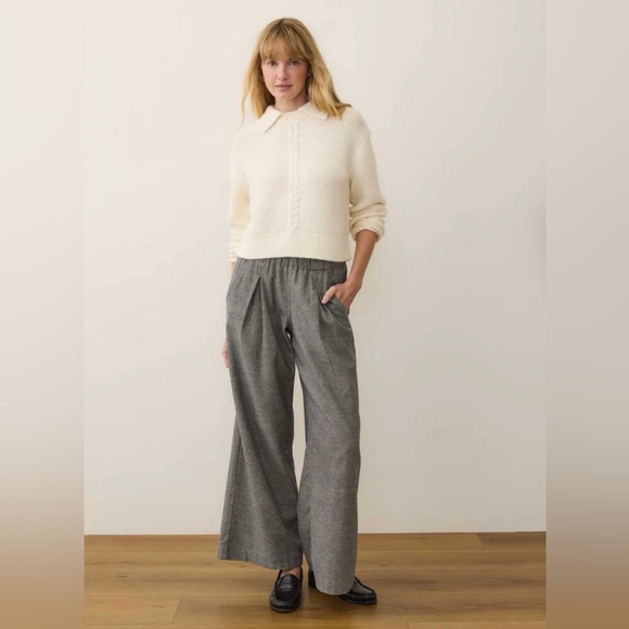 Marine Layer Sweaters - NWOT Marine Layer Everly Cable Knit Sweater Polo